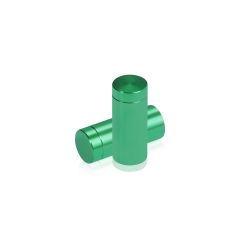 1/2'' Diameter X 1'' Barrel Length, Affordable Aluminum Standoffs, Green Anodized Finish Easy Fasten Standoff (For Inside / Outside use)