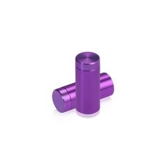 1/2'' Diameter X 1'' Barrel Length, Affordable Aluminum Standoffs, Purple Anodized Finish Easy Fasten Standoff (For Inside / Outside use)