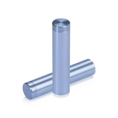 1/2'' Diameter X 2'' Barrel Length, Affordable Aluminum Standoffs, Steel Grey Anodized Finish Easy Fasten Standoff (For Inside / Outside use)