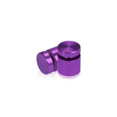 5/8'' Diameter X 1/2'' Barrel Length, Affordable Aluminum Standoffs, Purple Anodized Finish Easy Fasten Standoff (For Inside / Outside use)