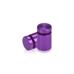 5/8'' Diameter X 3/4'' Barrel Length, Affordable Aluminum Standoffs, Purple Anodized Finish Easy Fasten Standoff (For Inside / Outside use)