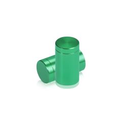 5/8'' Diameter X 1'' Barrel Length, Affordable Aluminum Standoffs, Green Anodized Finish Easy Fasten Standoff (For Inside / Outside use)