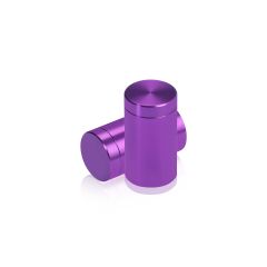 5/8'' Diameter X 1'' Barrel Length, Affordable Aluminum Standoffs, Purple Anodized Finish Easy Fasten Standoff (For Inside / Outside use)