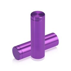 5/8'' Diameter X 2'' Barrel Length, Affordable Aluminum Standoffs, Purple Anodized Finish Easy Fasten Standoff (For Inside / Outside use)