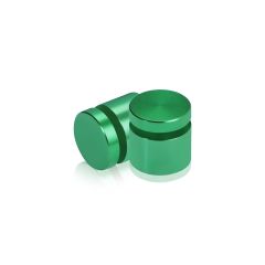 3/4'' Diameter X 1/2'' Barrel Length, Affordable Aluminum Standoffs, Green Anodized Finish Easy Fasten Standoff (For Inside / Outside use)