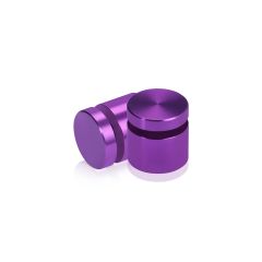 3/4'' Diameter X 1/2'' Barrel Length, Affordable Aluminum Standoffs, Purple Anodized Finish Easy Fasten Standoff (For Inside / Outside use)