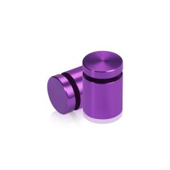 3/4'' Diameter X 3/4'' Barrel Length, Affordable Aluminum Standoffs, Purple Anodized Finish Easy Fasten Standoff (For Inside / Outside use)
