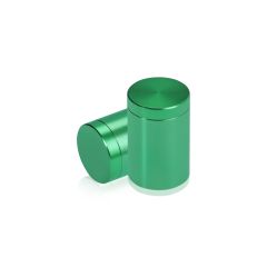3/4'' Diameter X 1'' Barrel Length, Affordable Aluminum Standoffs, Green Anodized Finish Easy Fasten Standoff (For Inside / Outside use)