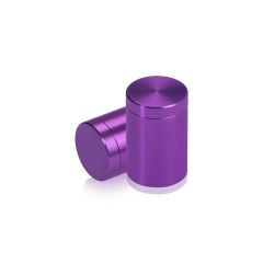 3/4'' Diameter X 1'' Barrel Length, Affordable Aluminum Standoffs, Purple Anodized Finish Easy Fasten Standoff (For Inside / Outside use)