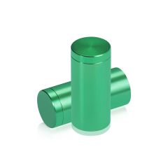 3/4'' Diameter X 1-1/2'' Barrel Length, Affordable Aluminum Standoffs, Green Anodized Finish Easy Fasten Standoff (For Inside / Outside use)