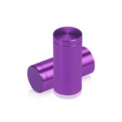 3/4'' Diameter X 1-1/2'' Barrel Length, Affordable Aluminum Standoffs, Purple Anodized Finish Easy Fasten Standoff (For Inside / Outside use)