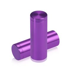 3/4'' Diameter X 2'' Barrel Length, Affordable Aluminum Standoffs, Purple Anodized Finish Easy Fasten Standoff (For Inside / Outside use)