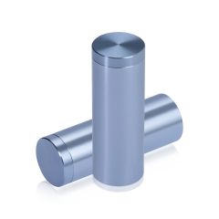 3/4'' Diameter X 2'' Barrel Length, Affordable Aluminum Standoffs, Steel Grey Anodized Finish Easy Fasten Standoff (For Inside / Outside use)