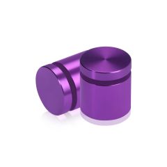 1'' Diameter X 3/4'' Barrel Length, Affordable Aluminum Standoffs, Purple Anodized Finish Easy Fasten Standoff (For Inside / Outside use)
