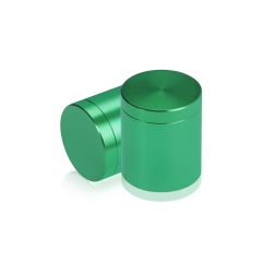 1'' Diameter X 1'' Barrel Length, Affordable Aluminum Standoffs, Green Anodized Finish Easy Fasten Standoff (For Inside / Outside use)