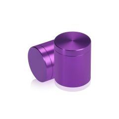 1'' Diameter X 1'' Barrel Length, Affordable Aluminum Standoffs, Purple Anodized Finish Easy Fasten Standoff (For Inside / Outside use)