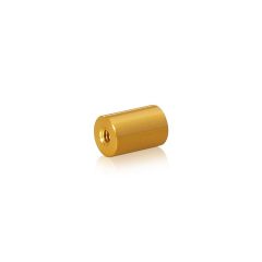 10-24 Threaded Barrels Diameter: 1/2'', Length: 3/4'', Gold Anodized Aluminum