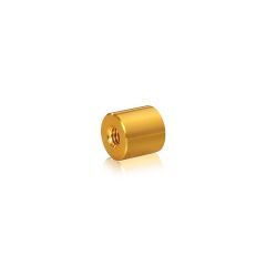 5/16-18 Threaded Barrels Diameter: 3/4'', Length: 3/4'',  Gold Anodized Aluminum Finish