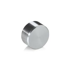 Verschlusskappen Durchmesser: 16 mm, Höhe: 5/16", natur eloxiertes Aluminium