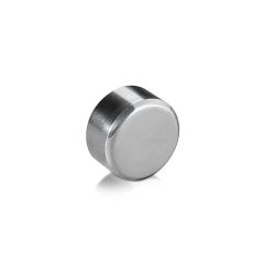 5/16-18 Threaded Caps Diameter: 3/4'', Height: 5/16'', Polished Stainless Steel
