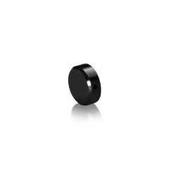 Verschlusskappen Durchmesser: 19 mm, Höhe: 5/16", schwarz eloxiertes Aluminium