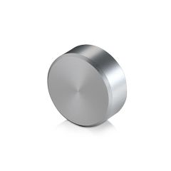 5/16-18 Threaded Caps Diameter: 1'', Height: 3/8'', Clear Anodized Aluminum Locking