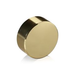 5/16-18 Threaded Caps Diameter: 1 1/4'', Height 1/2'', Gold Anodized Aluminum