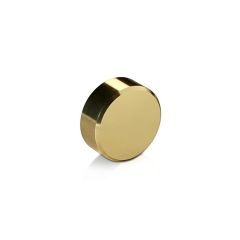 Kappe Durchmesser: 25 mm, Höhe: 9,50 mm, gold eloxiertes Aluminium