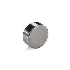 5/16-18 Threaded Caps Diameter: 1'', Height 3/8'', Polished Stainless Steel