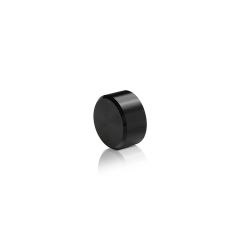 Kappe Durchmesser: 19 mm, Höhe: 5/16", schwarz eloxiertes Aluminium