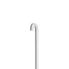 Tige Carrée avec Tête en «P» - Longueur : 60 cm - Aluminium Anodisé Brillant