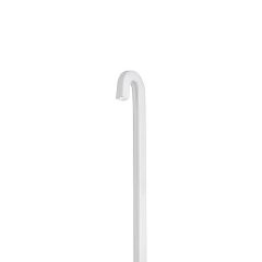 Tige Carrée avec Tête en «P» - Longueur : 60 cm - Aluminium Laqué Blanc