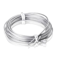Câble Acier galvanisé - ∅ 1.6 mm - Longueur : 4.9 m avec Tête de 6 mm 