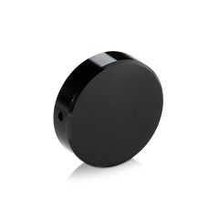 Verschlusskappen Durchmesser: 30 mm, Höhe: 5/16", schwarz eloxiertes Aluminium