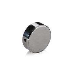 5/16-18 Threaded Locking Caps Diameter: 1'', Height: 5/16'', Polished Stainless Steel