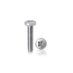 Machine screws, Phillips pan head, Zinc plated steel, 5/16''-18 x 1 1/2''