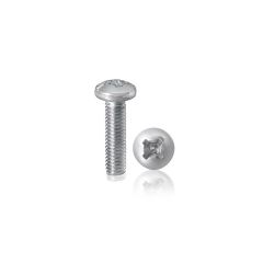 Machine screws, Phillips pan head, Zinc plated steel, 5/16''-18 x 1 1/4''