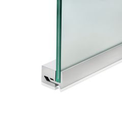Profilé pour Signalétique murale verticale sans Perçage Epaisseur du Support ajustable - Longueur : 280 mm Profondeur 29.5 mm en Aluminium anodisé