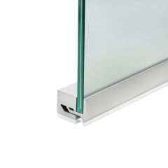 Profilé pour Signalétique murale verticale sans Perçage Epaisseur du Support ajustable - Longueur : 380 mm Profondeur 29.5 mm en Aluminium anodisé