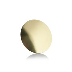 Abgerundete Kappe Durchmesser: 38 mm, Höhe: 1/8", gold eloxiertes Aluminium