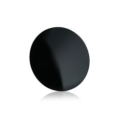 Abgerundete Kappe Durchmesser: 30 mm, Höhe: 1/8", schwarz eloxiertes Aluminium
