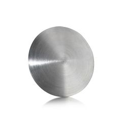 5/16-18 Threaded Rounded Caps Diameter: 1 1/4'', Height: 1/8'', Brushed Satin Stainless Steel