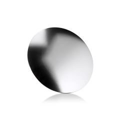Abgerundete Kappe Durchmesser: 30 mm, Höhe: 1/8", natur eloxiertes Aluminium