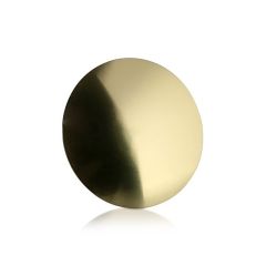 Abgerundete Kappe Durchmesser: 30 mm, Höhe: 1/8", gold eloxiertes Aluminium