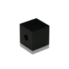 Entretoise Carrée 19.5 mm - Longueur : 19.5 mm - Aluminium Anodisé Noir