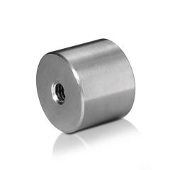 5/16-18 Threaded Barrels Diameter: 1 1/4'', Length: 1'', Brushed Satin Finish only one end thread