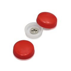 Snap-Cap pour Vis x #10 & #12 - Rouge Foncé Brillant