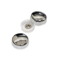 Snap-Cap pour Vis x #10 & #12 - Electroplated Polished Chrome