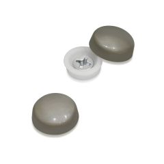 Snap-Cap For Screw #6 & #8 - Silver Grey Gloss
