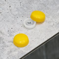 Snap-Cap For Screw #6 & #8 - Yellow Gloss